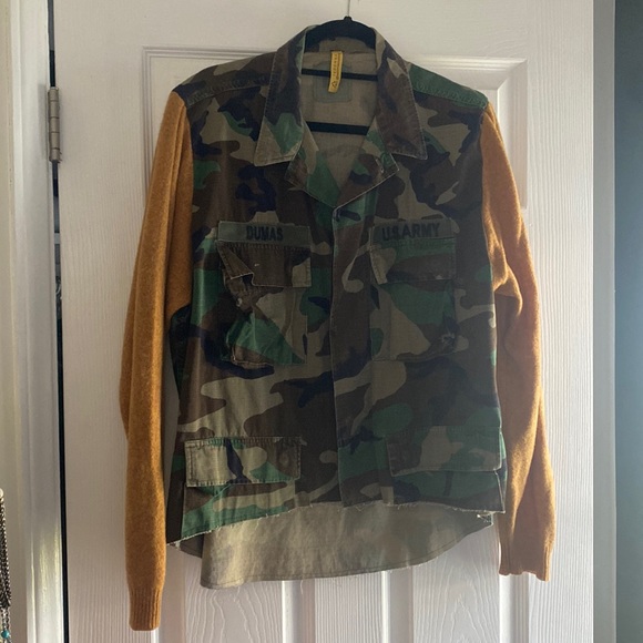 Army Jacket with Custom Sleeves - Picture 1 of 6